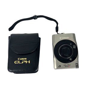 Canon ELPH APS 35mm Point and Shoot Film Camera 24-48mm Zoom W/ Case UNTESTED